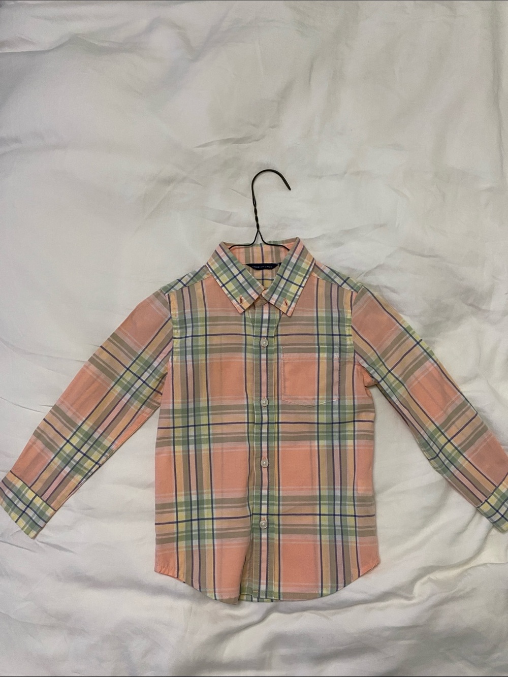 Janie and Jack Plaid Button Down